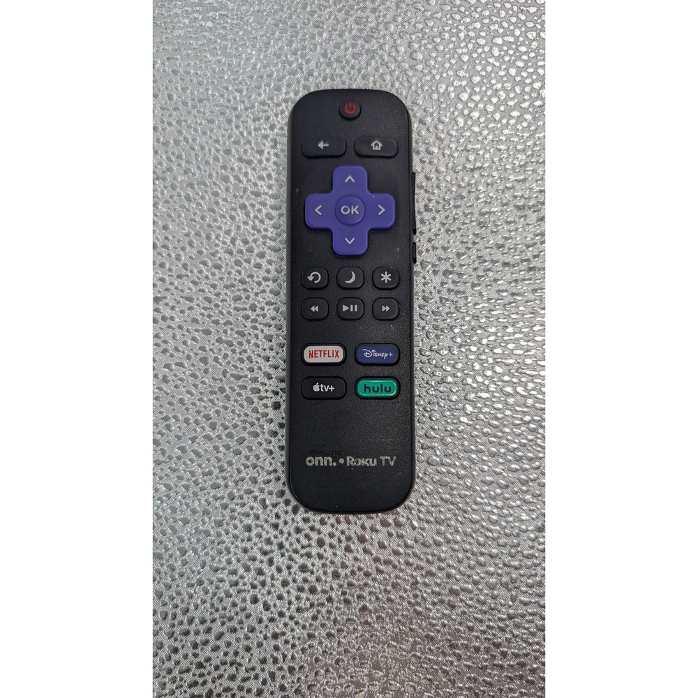 Onn Roku TV Remote Control with Netflix Disney+ Apple‎ TV+ Hulu Buttons Black